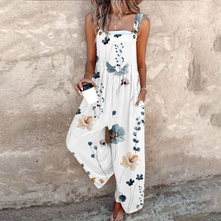 MARJORIE – IVORY FLORAL JUMPSUIT