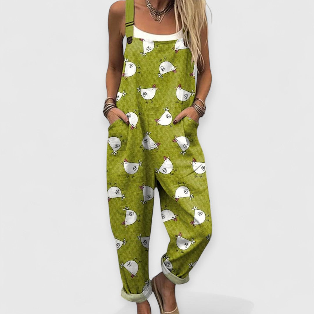 MERRICK – PLAYFUL CHICK PRINT JUMPSUIT