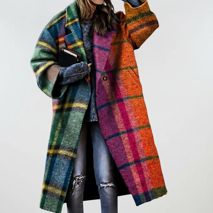 Amelia | Oversized Check Coat