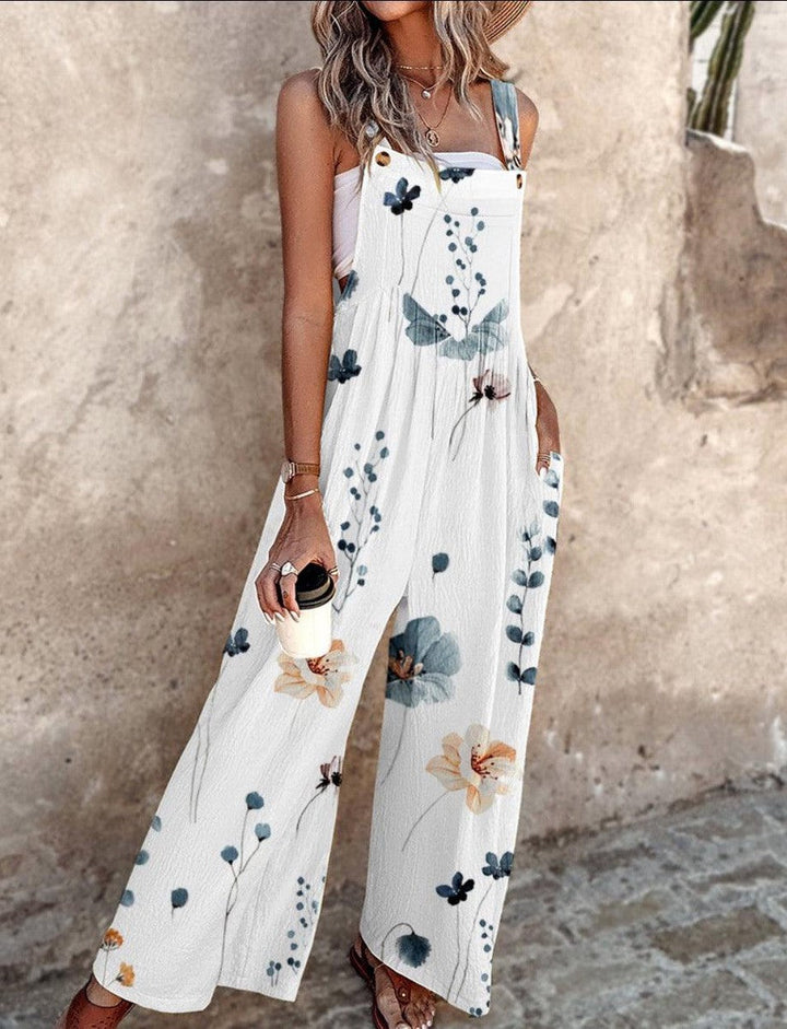 MARJORIE – IVORY FLORAL JUMPSUIT