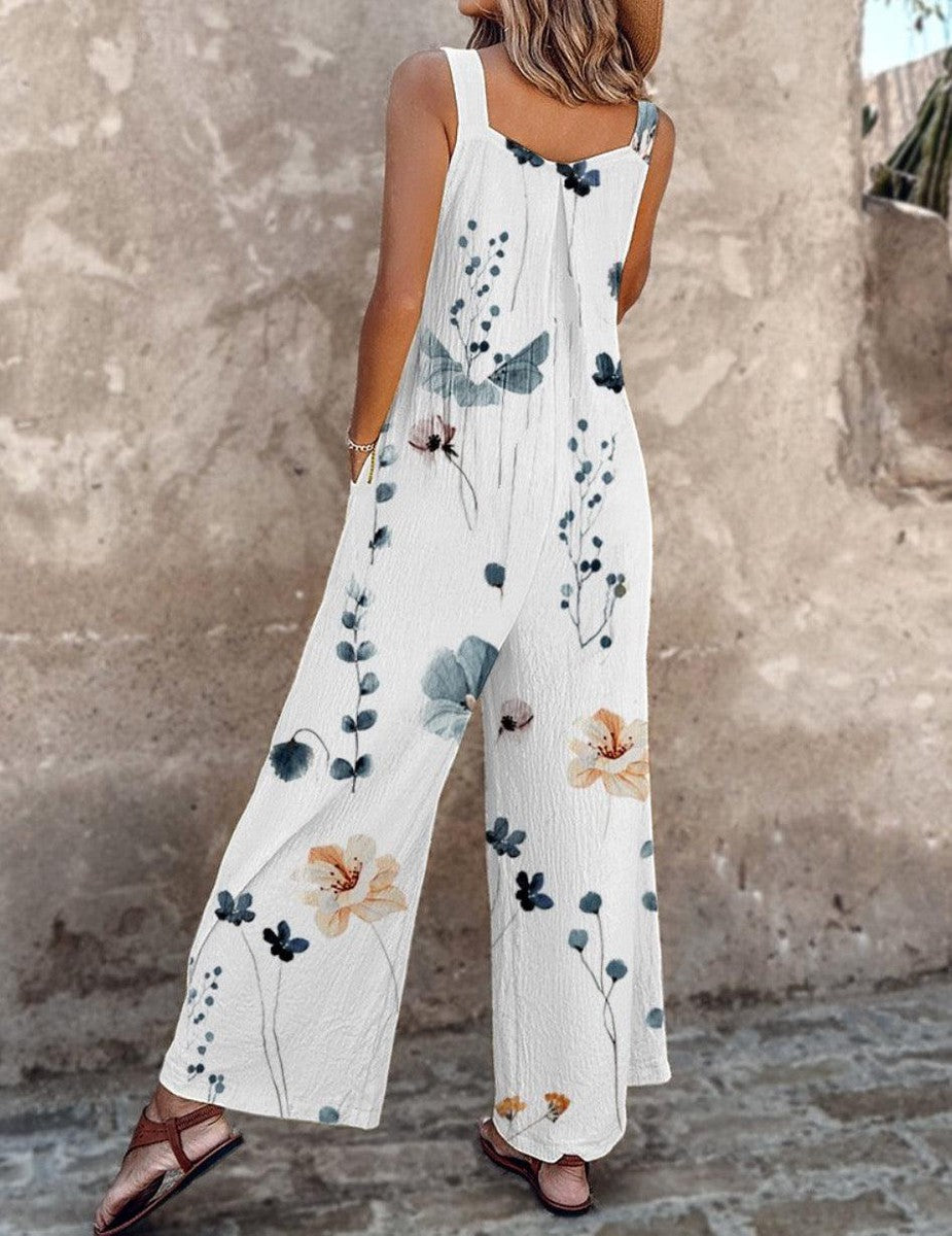 MARJORIE – IVORY FLORAL JUMPSUIT