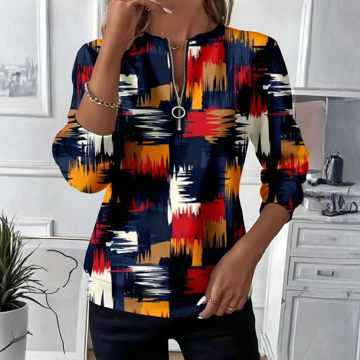 Colorful Vintage Sweatshirt with Long Sleeves