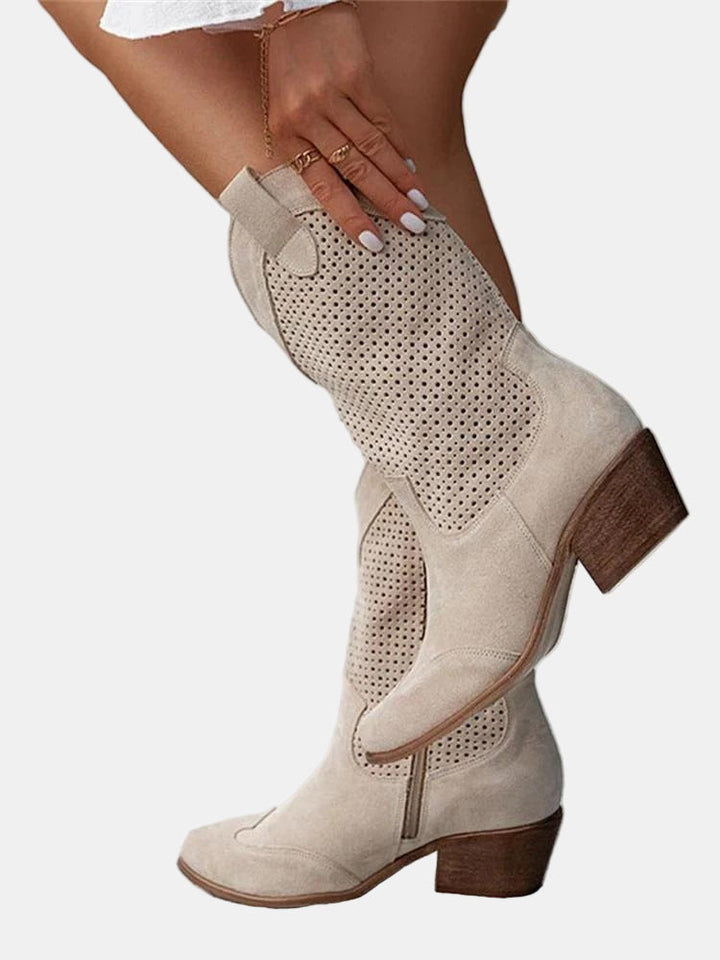 Piper | Perforated Ankle Boots