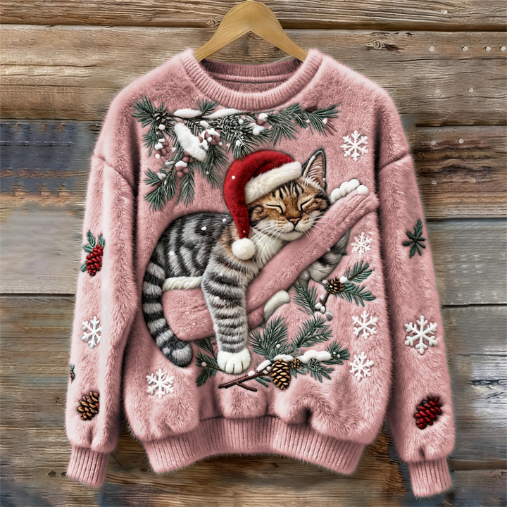 Tessa™ | Festive Cat Sweater for Christmas