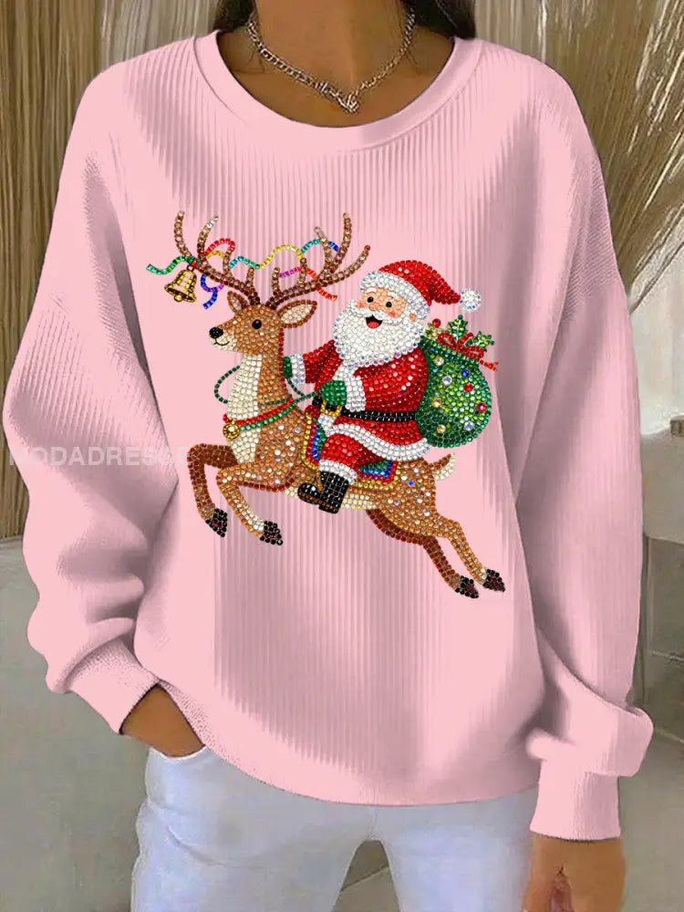 Women's Christmas Print Casual Sweatshirt