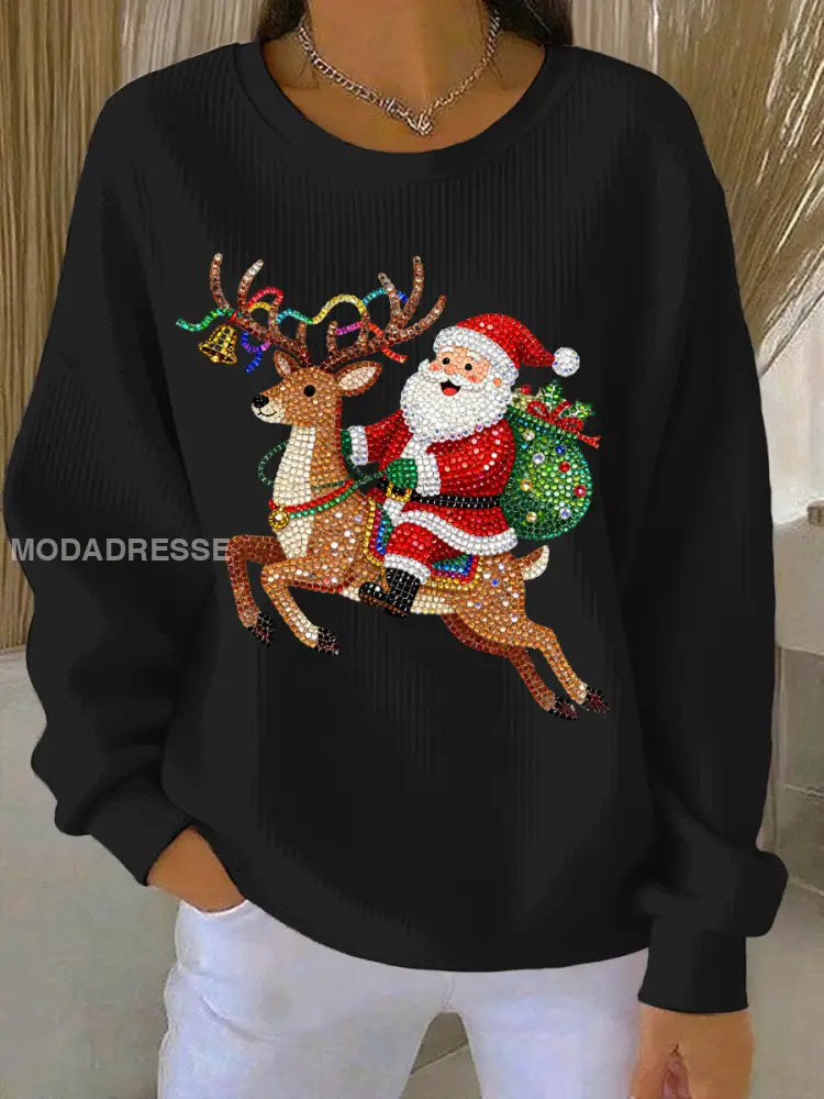 Women's Christmas Print Casual Sweatshirt