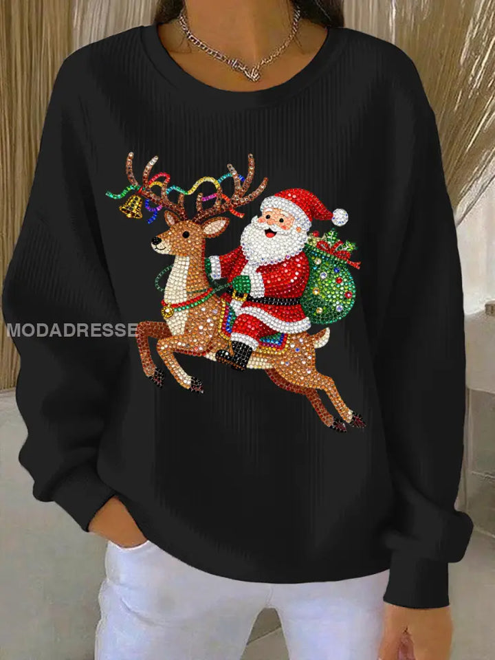 Women's Christmas Print Casual Sweatshirt