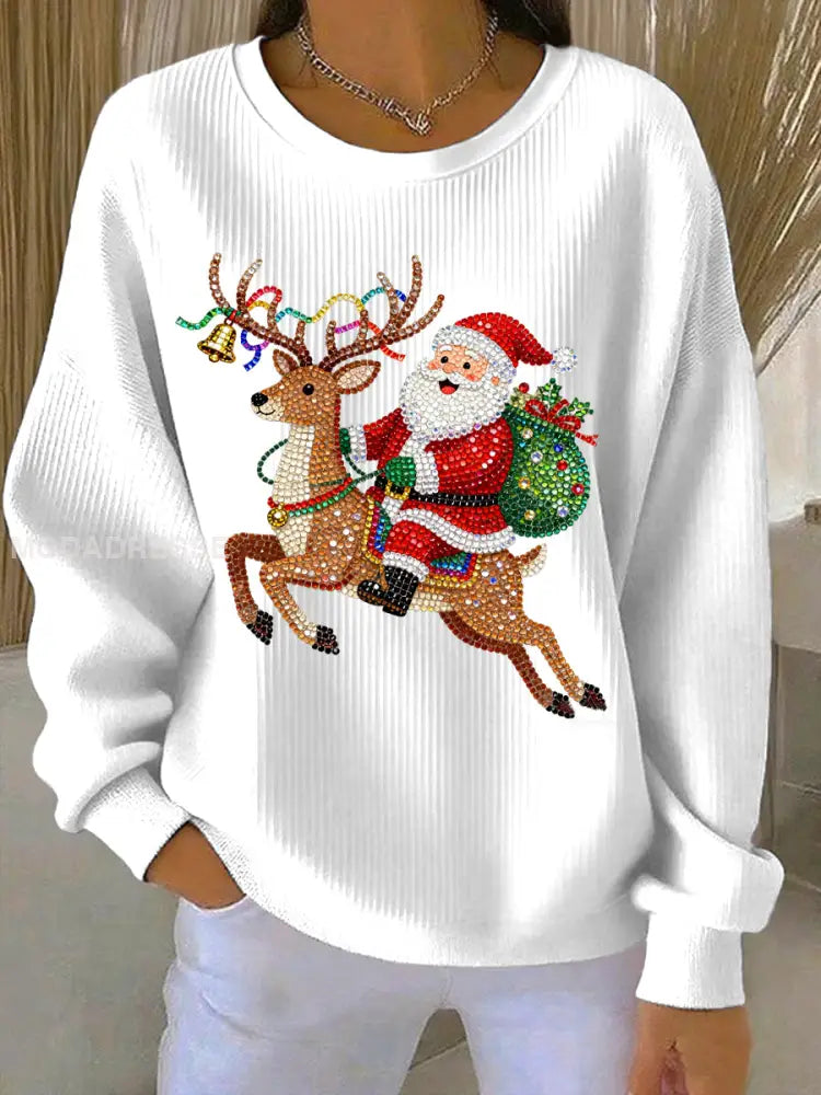 Women's Christmas Print Casual Sweatshirt