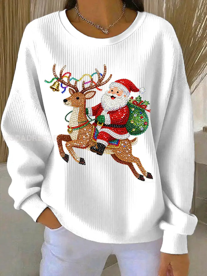 Women's Christmas Print Casual Sweatshirt